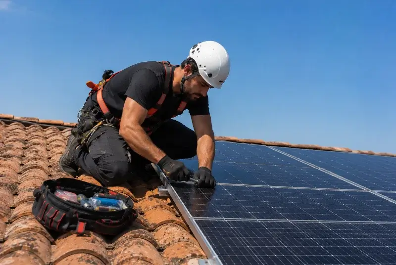Maintenance et monitoring de panneaux solaires à Coëx