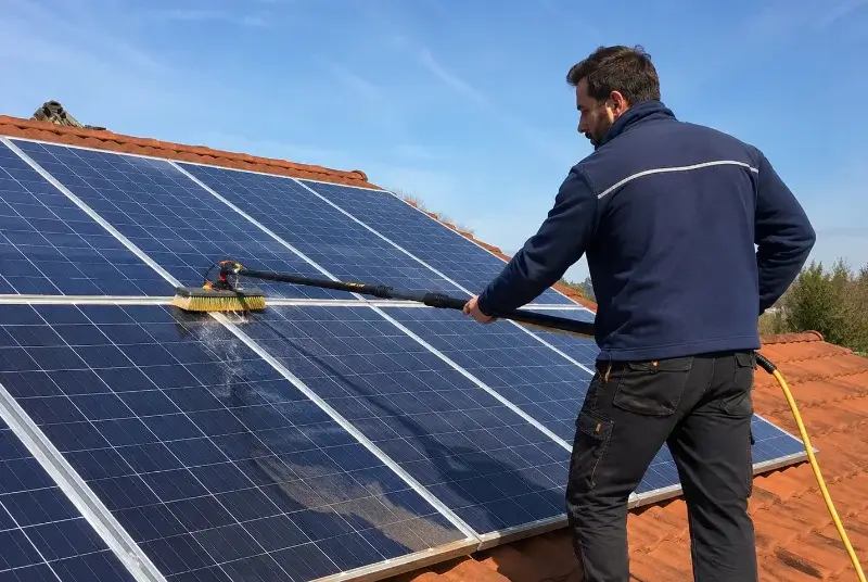 Nettoyage et entretien de panneaux solaires à Coëx