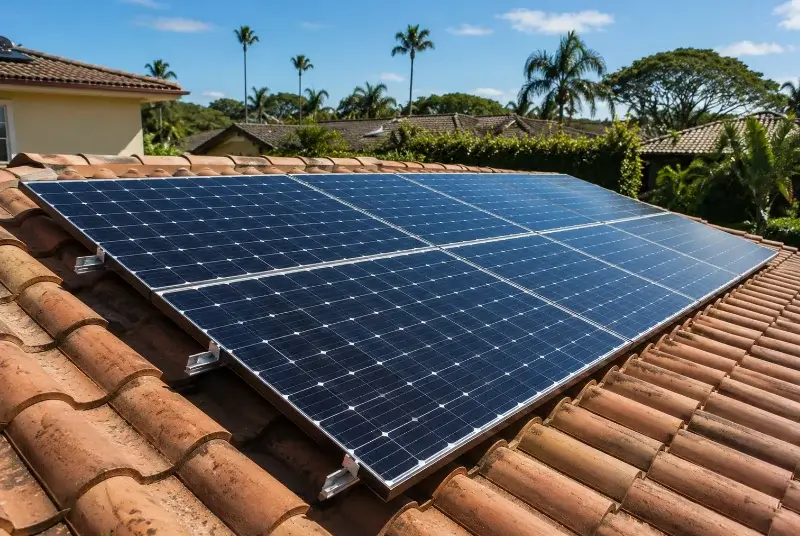 Installation de panneaux solaires à Coëx